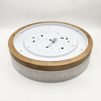 Brilagi - Lampă de tavan LED BELLADONNA LED/36W/230V Ø 50 cm alb/stejar