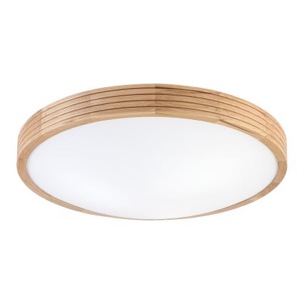 Brilagi - Lampă de tavan LED CARVALHO MODERN SLIM 3xE27/60W/230V diametru 47,5 cm stejar