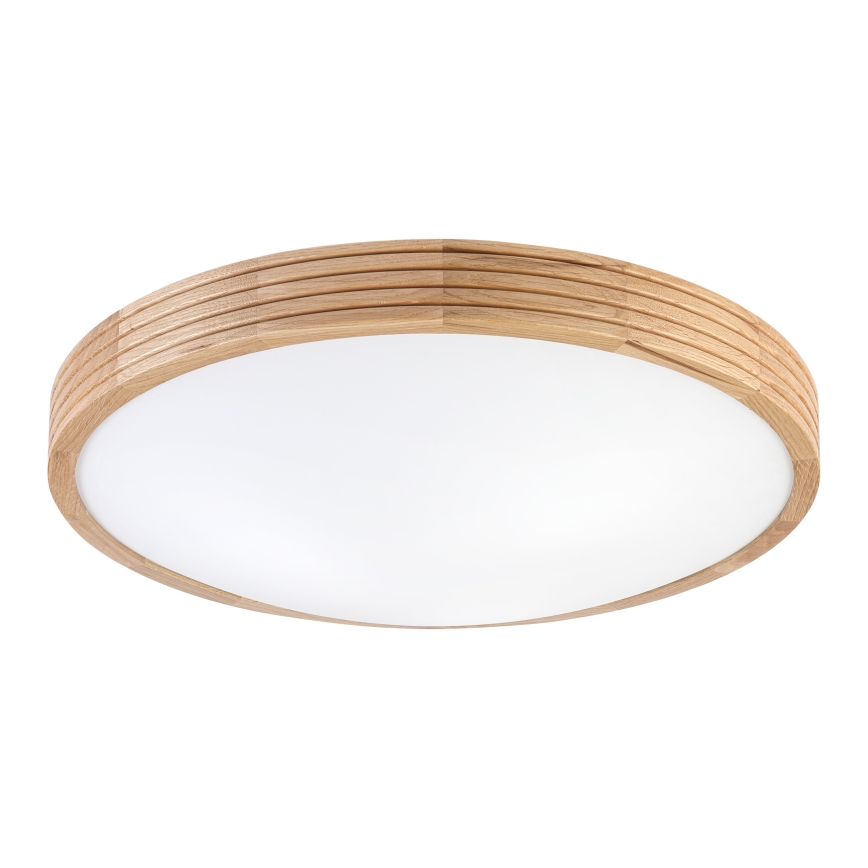 Brilagi - Lampă de tavan LED CARVALHO MODERN SLIM 3xE27/60W/230V diametru 47,5 cm stejar