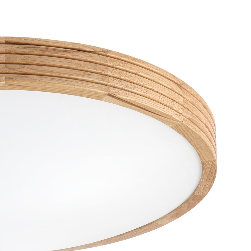 Brilagi - Lampă de tavan LED CARVALHO MODERN SLIM 3xE27/60W/230V diametru 47,5 cm stejar