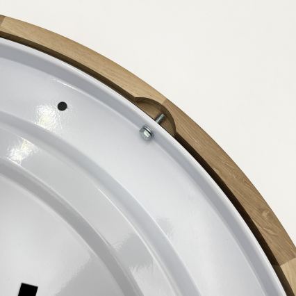 Brilagi - Lampă de tavan LED CARVALHO MODERN SLIM 3xE27/60W/230V diametru 47,5 cm stejar