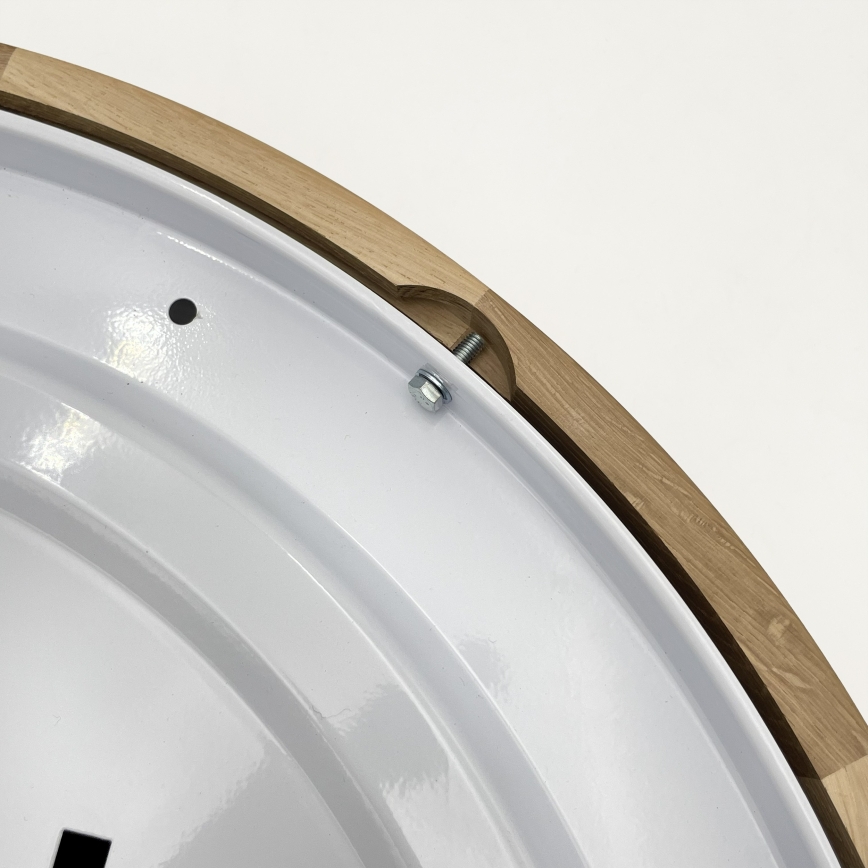 Brilagi - Lampă de tavan LED CARVALHO MODERN SLIM 3xE27/60W/230V diametru 47,5 cm stejar