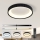 Brilagi - Lampă de tavan LED cu reglaj al intensității FALCON MODERN LED/54W/230V 3000-6500K Ø 60 cm neagră + telecomandă
