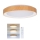 Brilagi - Lampă de tavan LED cu reglare a intensității FLOCO LED/48W/230V Ø 40 cm, decor lemn/alb + telecomandă
