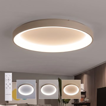 BRILAGI - Lampă de tavan LED dimabilă FALCON II LED/108W/230V 3000-6500K Ø 80 cm alb/bej + telecomandă