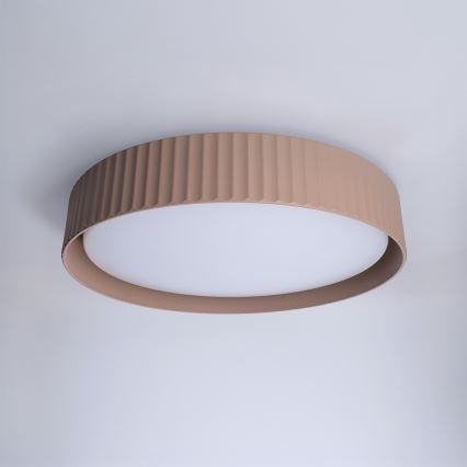 Brilagi - Plafonieră LED dimabilă LUCIA LED/48W/230V 3000-6500K, Ø 41 cm, maro + telecomandă