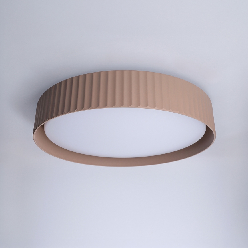 Brilagi - Plafonieră LED dimabilă LUCIA LED/48W/230V 3000-6500K, Ø 41 cm, maro + telecomandă
