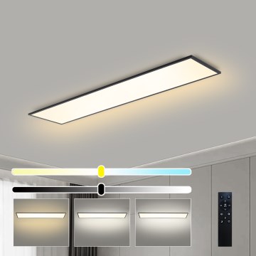 Brilagi - Lampă de tavan LED dimabilă SLIMFRAME LED/58W/230V 120x30 cm 3000-6000K neagră + telecomandă