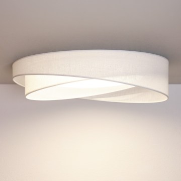 BRILAGI - Lampă de tavan LED dimabilă VELVET TWIST LED/36W/230V 3000-6000K Ø 65 cm Wi-Fi Tuya Beacon albă + telecomandă