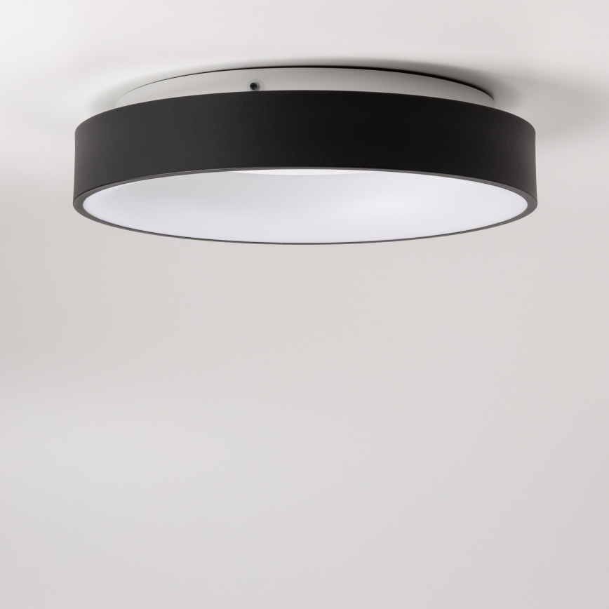 Brilagi - Plafonieră LED dimabilă FALCON, 40 W, 230 V, 3000–6500 K, Ø45 cm, negru, cu telecomandă