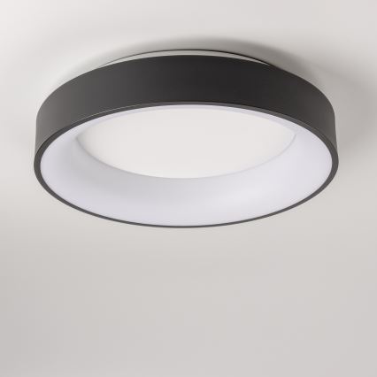 Brilagi - Plafonieră LED dimabilă FALCON, 40 W, 230 V, 3000–6500 K, Ø45 cm, negru, cu telecomandă
