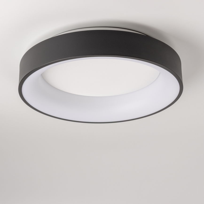 Brilagi - Plafonieră LED dimabilă FALCON, 40 W, 230 V, 3000–6500 K, Ø45 cm, negru, cu telecomandă