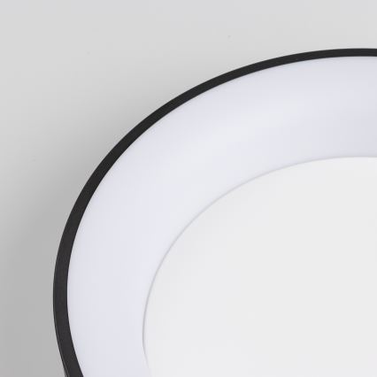 Brilagi - Plafonieră LED dimabilă FALCON, 40 W, 230 V, 3000–6500 K, Ø45 cm, negru, cu telecomandă