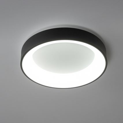 Brilagi - Plafonieră LED dimabilă FALCON, 40 W, 230 V, 3000–6500 K, Ø45 cm, negru, cu telecomandă