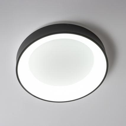 Brilagi - Plafonieră LED dimabilă FALCON, 40 W, 230 V, 3000–6500 K, Ø45 cm, negru, cu telecomandă