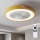 Brilagi - Lampă de tavan LED dimmabilă cu ventilator LED/38W/230V 3000-6500K Ø 50 cm auriu/stejar + telecomandă
