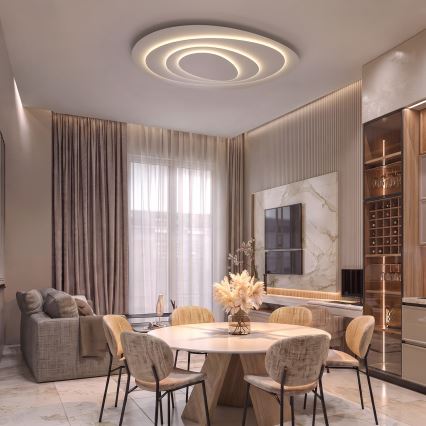 BRILAGI - Plafonieră LED reglabilă MODERN MAXI LED/87W/230V 3000-6000K 67x80 cm + telecomandă