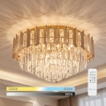 BRILAGI - Lampă de tavan LED dimmabilă SPECTRA LED/45W/230V 3000-6000K diam. 48 cm aurie + telecomandă