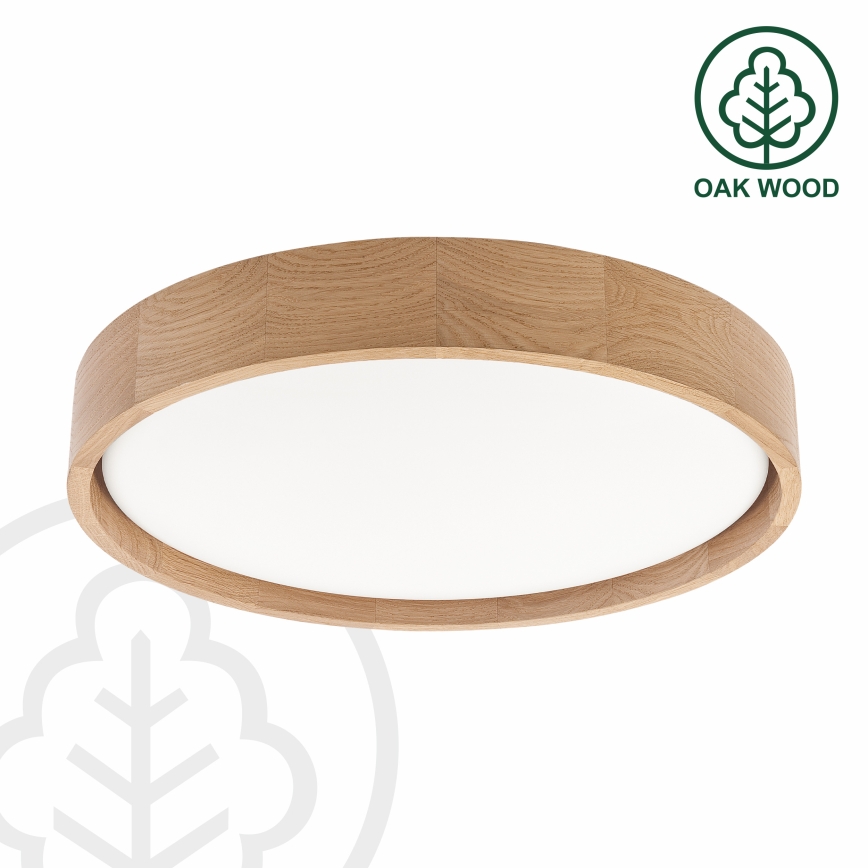 Brilagi - Lampă de tavan LED MANAROLA PLAIN 24W/230V 4000K, Ø 41 cm, finisaj stejar