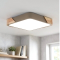 BRILAGI - Lampă de tavan LED PILANA SQUARE LED/24W/230V stejar/bej 32x32 cm