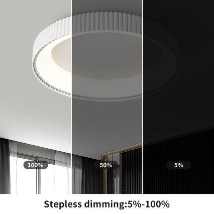 Brilagi - Plafonier LED reglabil FALCON MODERN LED/54W/230V 3000-6000K 60 cm alb + telecomandă