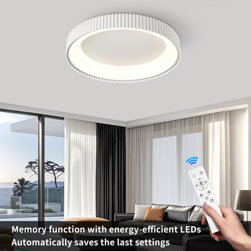 Brilagi - Plafonier LED reglabil FALCON MODERN LED/54W/230V 3000-6000K 60 cm alb + telecomandă