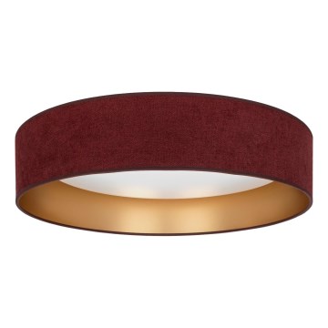 Brilagi - Lampă de tavan LED reglabilă VELVET SMARTIX LED/36W/230V 3000-6000K Ø 55 cm vișiniu/auriu Wi-Fi Tuya Beacon + telecomandă