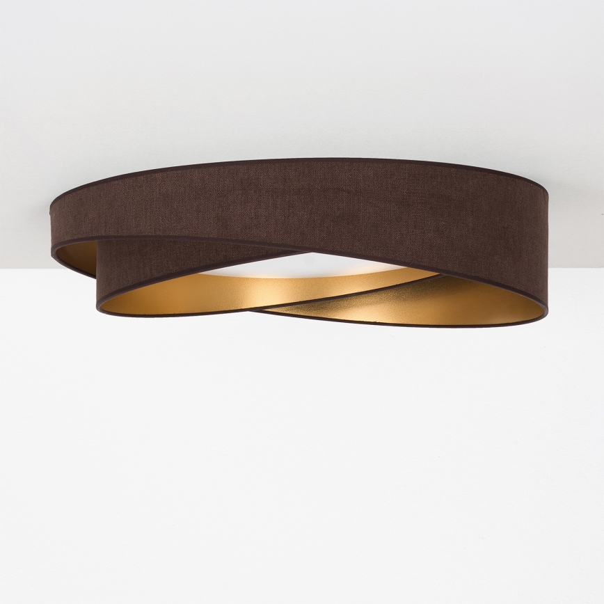 BRILAGI - Plafonieră LED VELVET TWIST LED/24W/230V 4000K Ø 55 cm maro/auriu