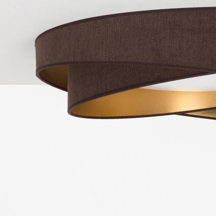 BRILAGI - Plafonieră LED VELVET TWIST LED/24W/230V 4000K Ø 55 cm maro/auriu