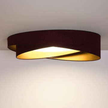 BRILAGI - Lampă de tavan LED VELVET TWIST LED/24W/230V 4000K Ø 55 cm vișiniu/auriu