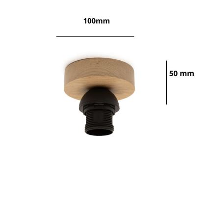 Brilagi - Lampă de tavan PARTY 1xE27/60W/230V Ø 10 cm stejar