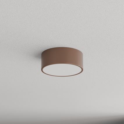 Brilagi - Plafonieră pentru baie cu senzor de mișcare și senzor crepuscular CLARE 1xE27/24W/230V Ø 20 cm maro IP54