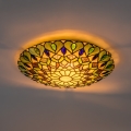 Brilagi - Lampă de tavan Tiffany MARGARET din vitralii, 2xE27/60W/230V, Ø 40 cm