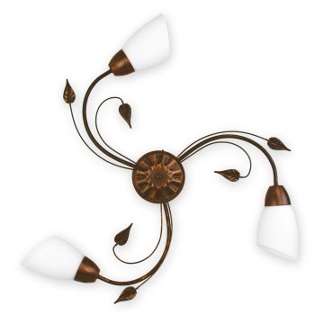 BRILAGI - Lampă de tavan WILLOW 3xE27/40W/230V Ø 75 cm bronzată