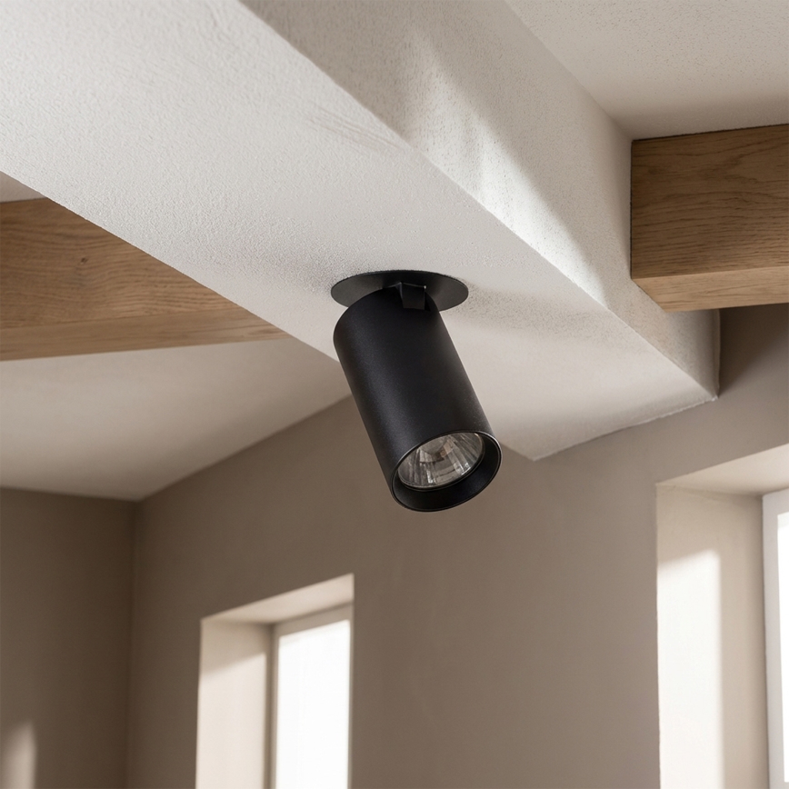 Brilagi - Lampă încastrată SELE 1xGU10/30W/230V neagră