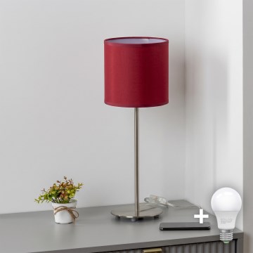 Brilagi - Lampă LED de birou NUBILA 1xE27/60W/230V roșu pompeian