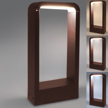 Brilagi - Lampă LED de exterior BARI, 7W, 230V, 3000/4000/6000K, maro, IP54, 30 cm