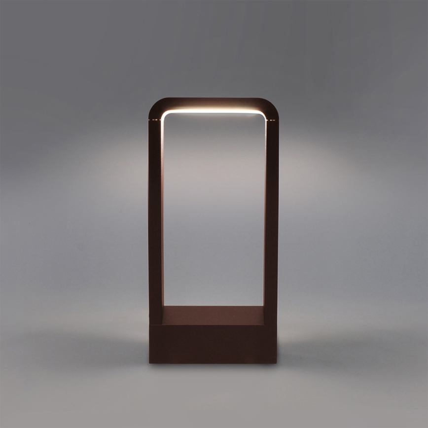 Brilagi - Lampă LED de exterior BARI, 7W, 230V, 3000/4000/6000K, maro, IP54, 30 cm