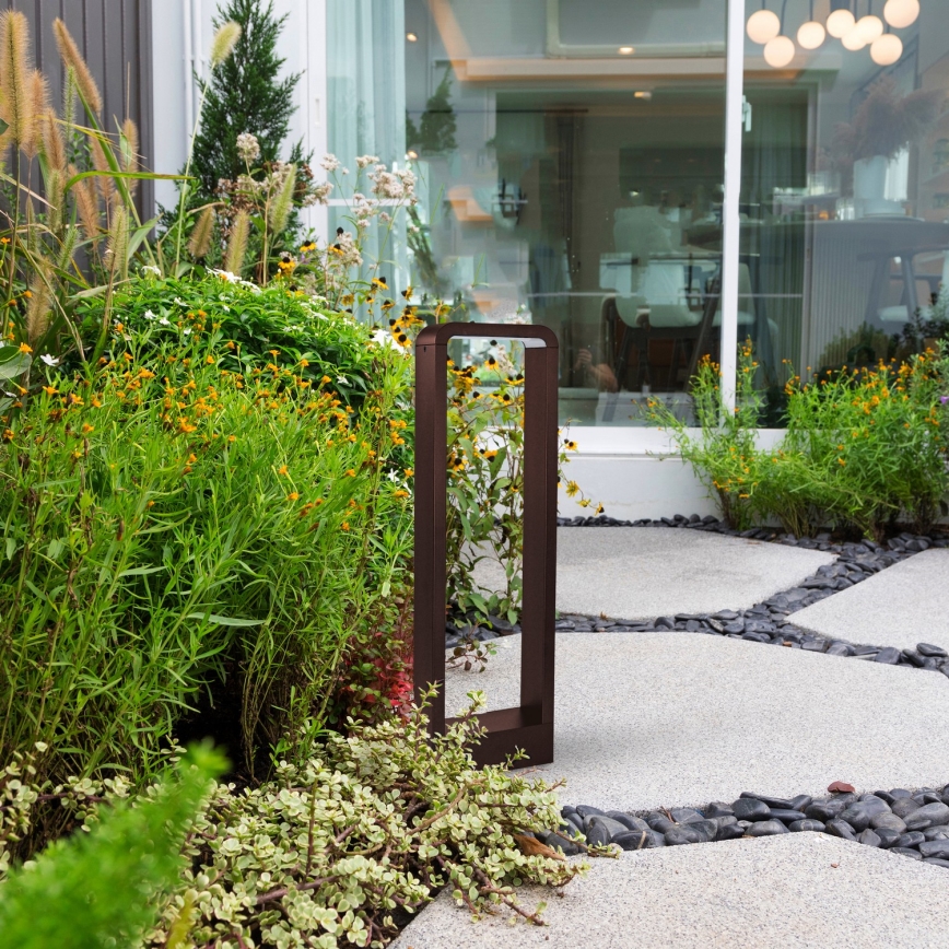 Brilagi - Lampă LED de exterior BARI, 7W, 230V, 3000/4000/6000K, maro, IP54, 50 cm