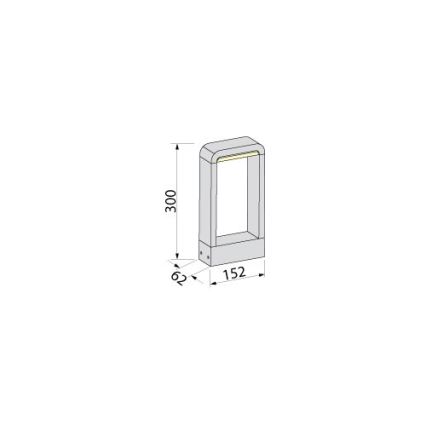 BRILAGI - Lampă LED de exterior BARI LED/10W/230V 4000K IP65 30 cm antracit