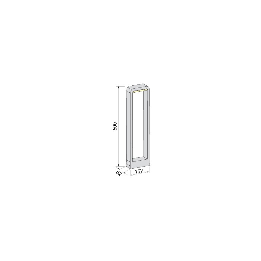 BRILAGI - Lampă LED de exterior BARI LED/10W/230V 4000K IP65 60 cm antracit
