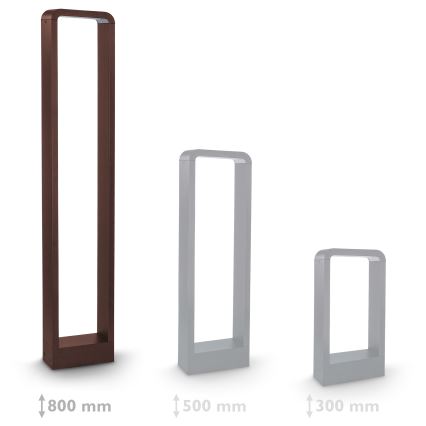 Brilagi - Lampă LED de exterior BARI LED/7W/230V 3000/4000/6000K maro IP54 80 cm