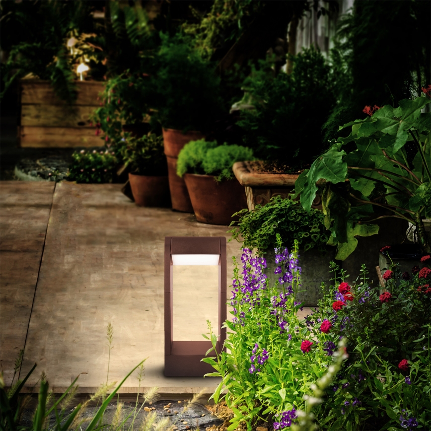Brilagi - Lampă LED de exterior CROTONE LED/7W/230V maro IP54 30 cm