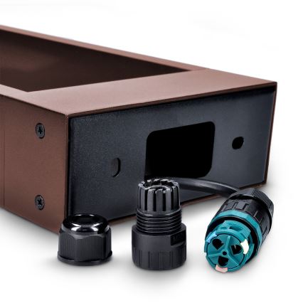 Brilagi - Lampă LED de exterior CROTONE LED/7W/230V maro IP54 30 cm