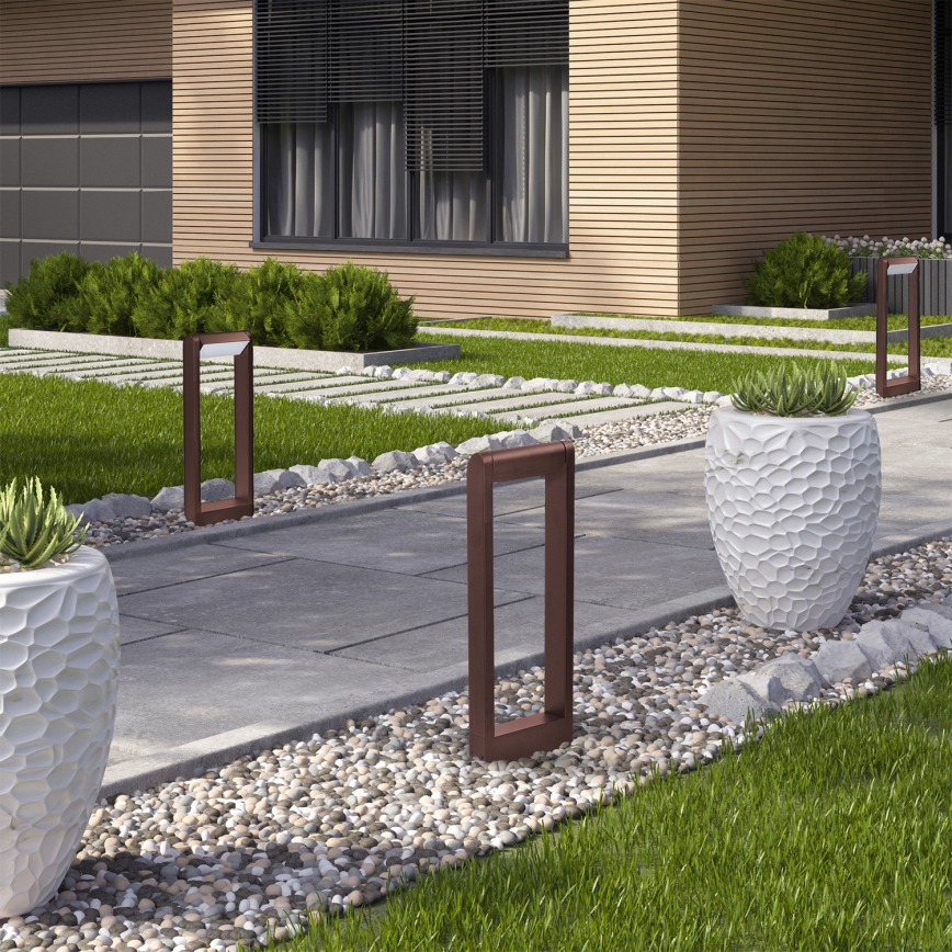 Brilagi - Lampă LED de exterior CROTONE LED/7W/230V maro IP54 50 cm