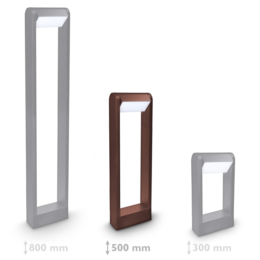 Brilagi - Lampă LED de exterior CROTONE LED/7W/230V maro IP54 50 cm