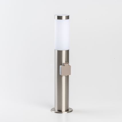 BRILAGI - Lampă LED de exterior cu priză ELIA 1xE27/7W/230V 4000K IP44 50 cm crom mat