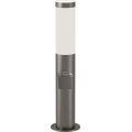 Brilagi - Lampă LED de exterior cu priză ELIA 1xE27/7W/230V 4000K IP44 50 cm crom mat