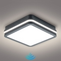 Brilagi - Lampă LED de exterior cu senzor BENE LED/18W/230V 22x22 cm antracit IP54