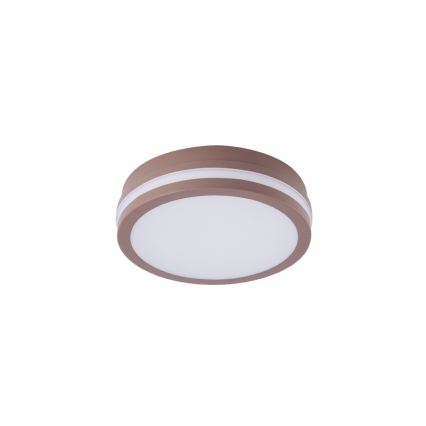 Brilagi - Plafonieră LED pentru exterior cu senzor BENE LED/18W/230V Ø 21,5 cm maro IP54